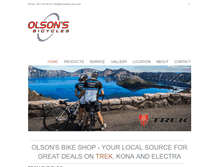 Tablet Screenshot of olsonsbicycles.com